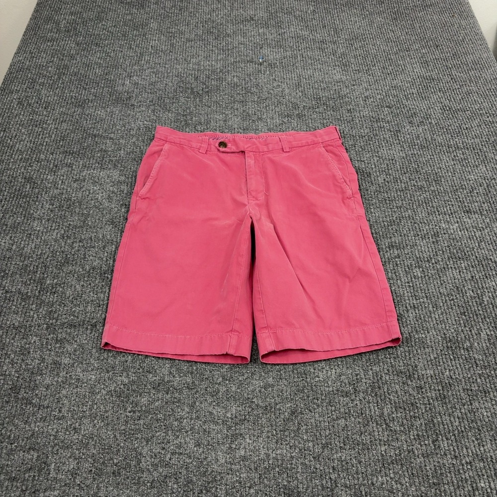 Brooks Brothers Bermuda Short Mens 32 Pink Cotton Chino Preppy Casual Summer